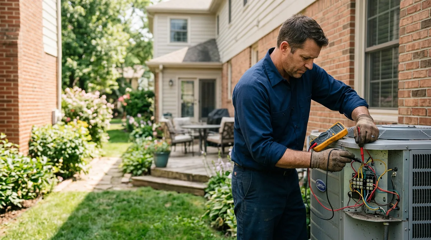 HVAC technician working near Wayland, KY